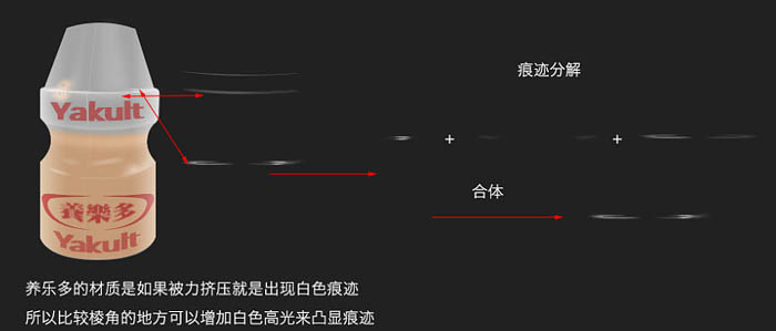 制作逼真瓶装牛奶实例图片的PS教程