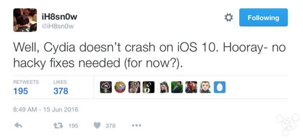 苹果大吃一惊 iOS 10越狱有望?