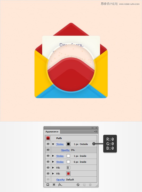 Illustrator绘制立体风格的红色信封图标,PS教程,思缘教程网