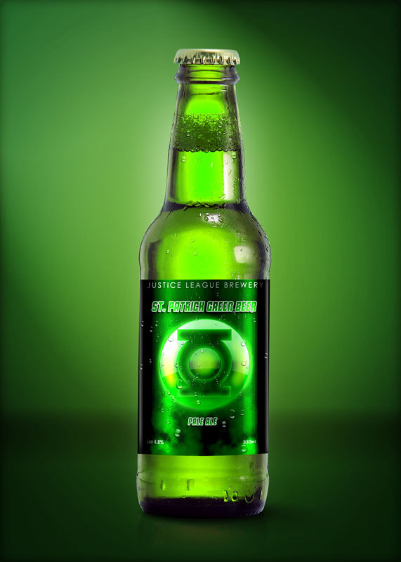 制作绿色清爽啤酒广告图片的PS教程