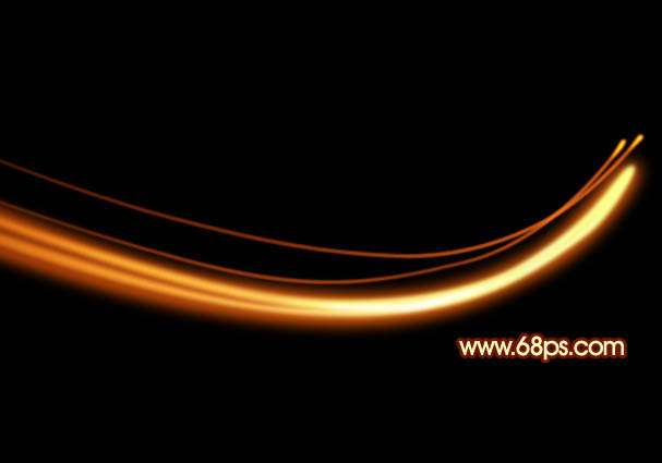 制作漂亮红色动感光束图案的PS教程