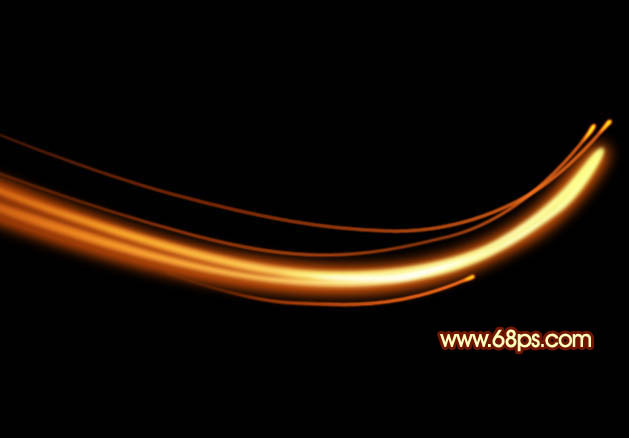制作漂亮红色动感光束图案的PS教程