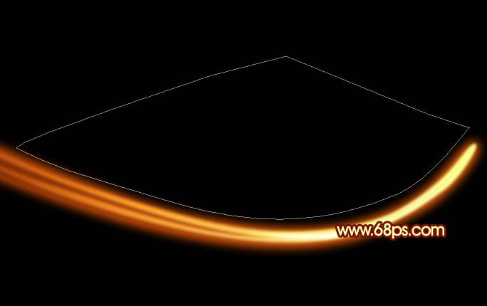 制作漂亮红色动感光束图案的PS教程