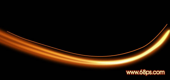 制作漂亮红色动感光束图案的PS教程