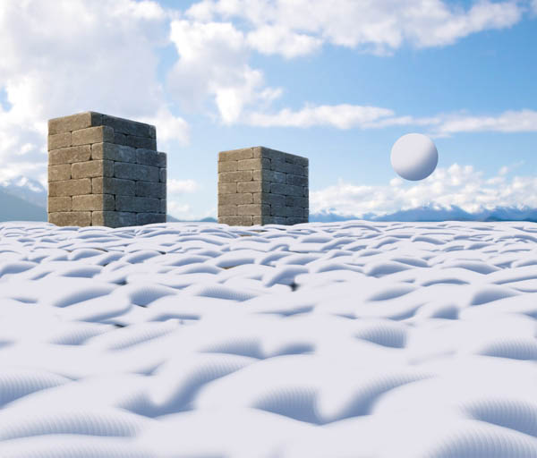 如何给图片添加厚厚积雪效果的PS教程