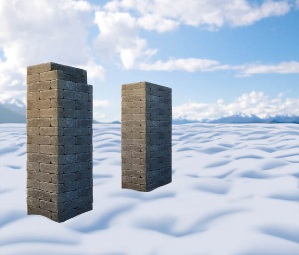 如何给图片添加厚厚积雪效果的PS教程