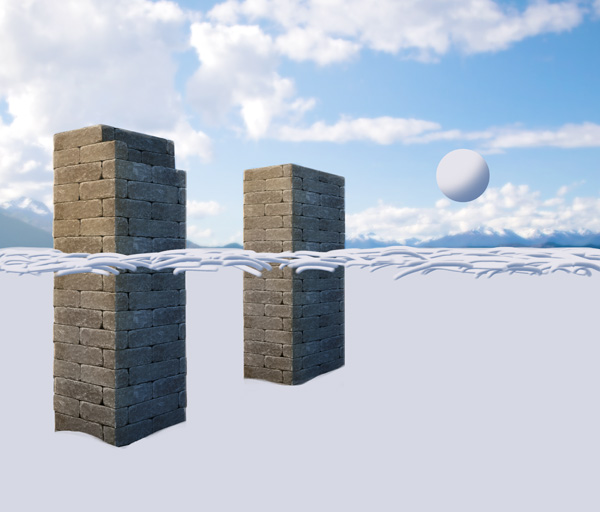 如何给图片添加厚厚积雪效果的PS教程