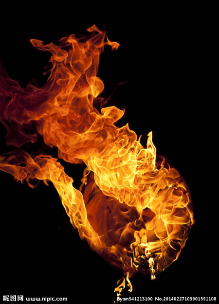用PS制作火焰燃烧的玫瑰花图片效果