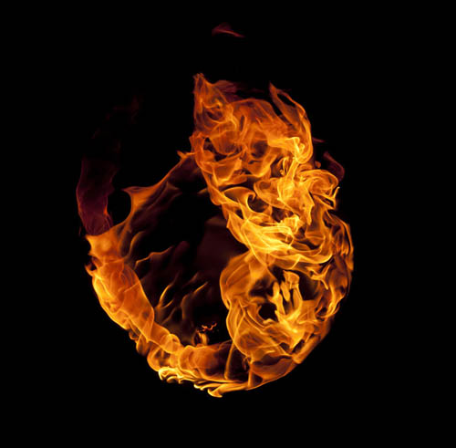 用PS制作火焰燃烧的玫瑰花图片效果