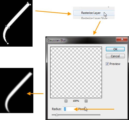 制作精致红色卡通小火箭图片的PS教程