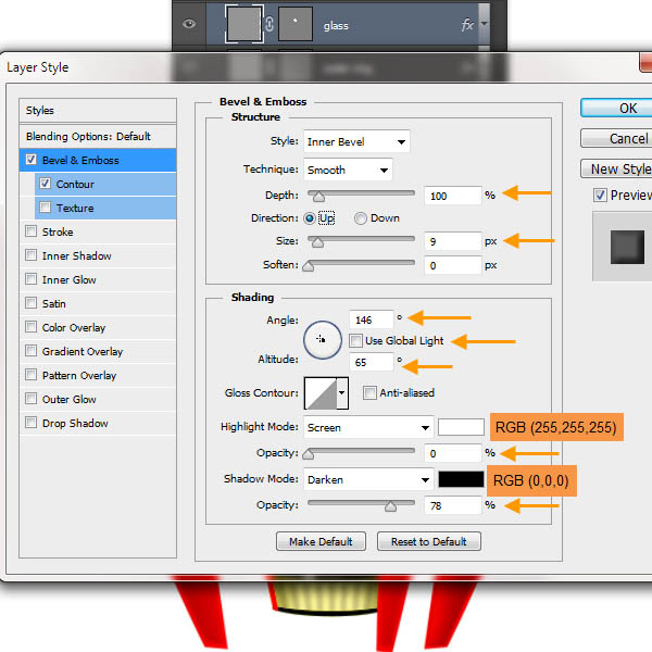 制作精致红色卡通小火箭图片的PS教程