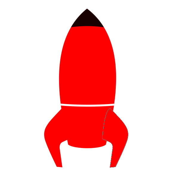 制作精致红色卡通小火箭图片的PS教程