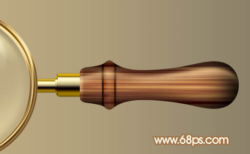 制作精致木柄放大镜图片的PS教程