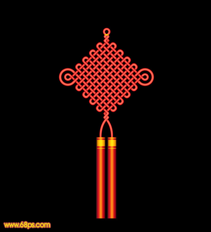 制作吉祥如意中国结图片的PS教程