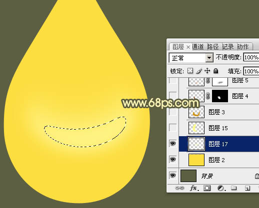 制作精致漂亮金色水滴图案的PS教程