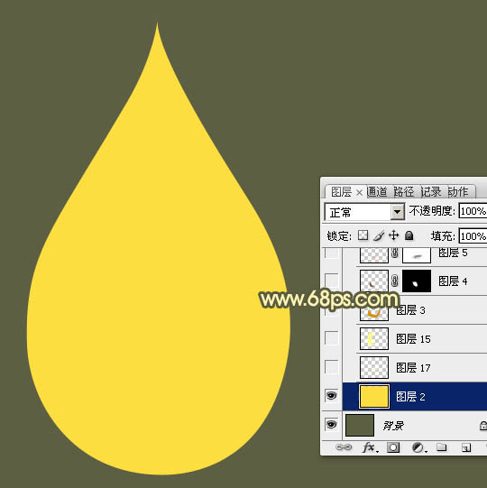 制作精致漂亮金色水滴图案的PS教程
