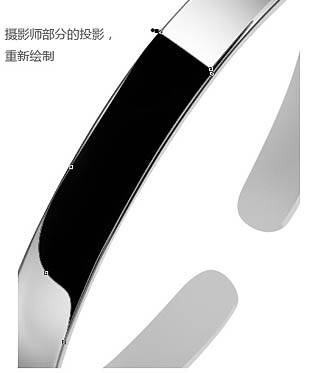 PS怎样制作逼真质感银色手镯图片
