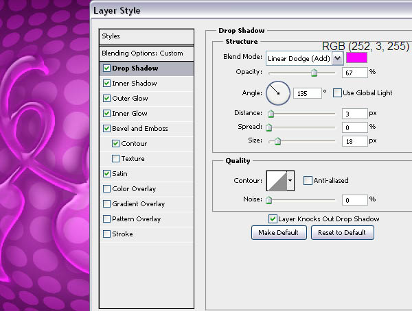 制作紫色透明水晶心形图案的PS教程