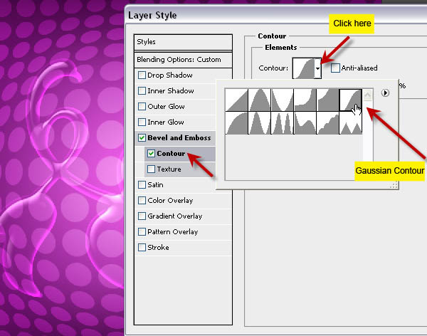 制作紫色透明水晶心形图案的PS教程