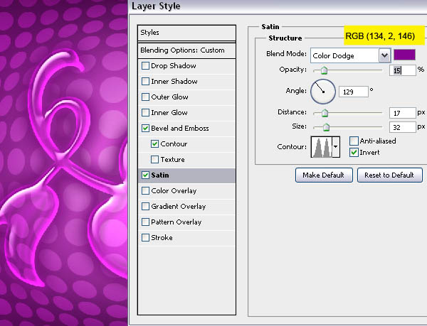 制作紫色透明水晶心形图案的PS教程