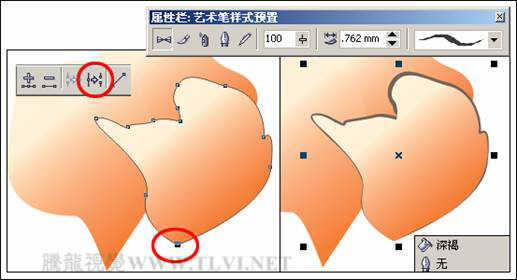 CorelDRAW绘制人物工笔画美女人物教程,PS教程,思缘教程网