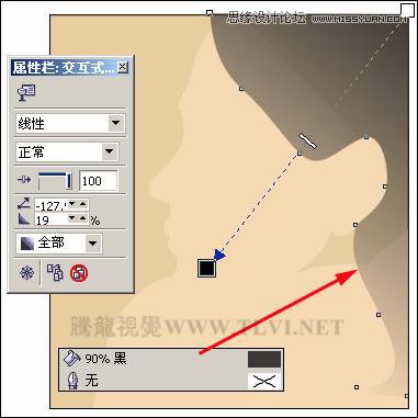 CorelDRAW绘制人物工笔画美女人物教程,PS教程,思缘教程网