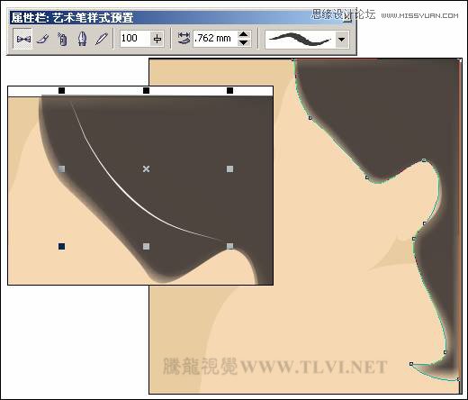 CorelDRAW绘制人物工笔画美女人物教程,PS教程,思缘教程网