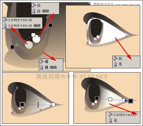 CorelDRAW绘制人物工笔画美女人物教程,PS教程,思缘教程网