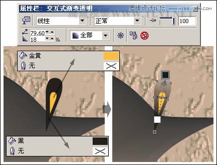 CorelDRAW实例教程：绘制中国风梅雀图教程,PS教程,思缘教程网