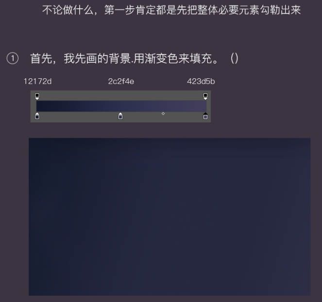 用PS鼠绘唯美月色下的雪山壁纸图片