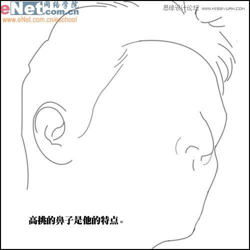 PS鼠绘帅气男生头像照片素描铅笔画