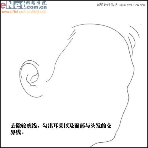PS鼠绘帅气男生头像照片素描铅笔画