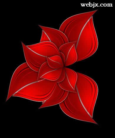 Photoshop鼠绘造型漂亮的花朵图案