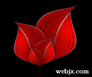 Photoshop鼠绘造型漂亮的花朵图案