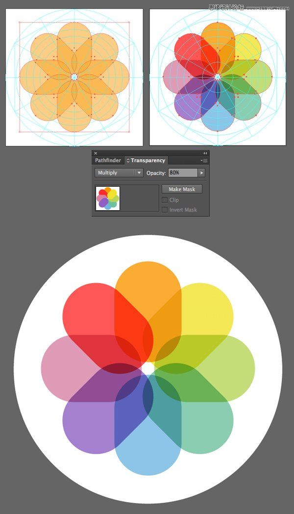Illustrator绘制扁平化风格的软件图标教程,PS教程,思缘教程网