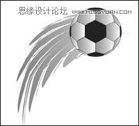 CorelDRAW绘制在草地上飞翔的足球,PS教程,思缘教程网