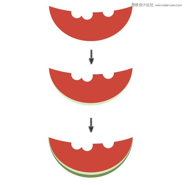 Illustrator绘制卡通风格的吃西瓜女孩教程,PS教程,思缘教程网