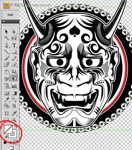 Illustrator绘制恶魔的面具插画图腾,PS教程,思缘教程网