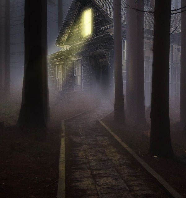 ps合成幽暗森林中的恐怖房屋图片的方法与步骤(2)