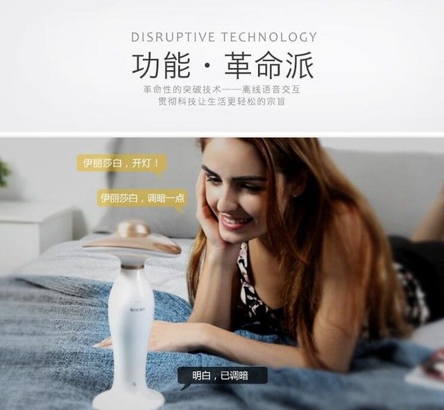 业内首款离线语音智能灯“伊丽莎白”登陆淘宝众筹