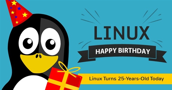 一套伟大的操作系统!Linux 25岁生日快乐
