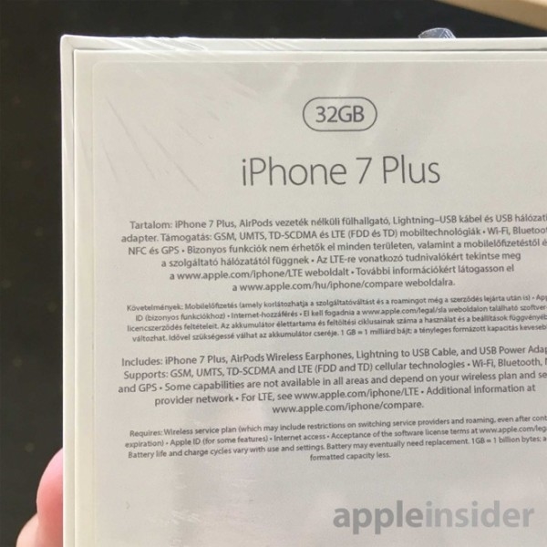 iPhone 7 Plus包装盒泄露：苹果有良心！