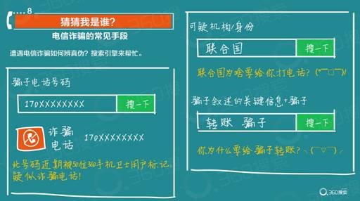 360搜索大数据提示电信防诈骗:看哪些明星曾中招