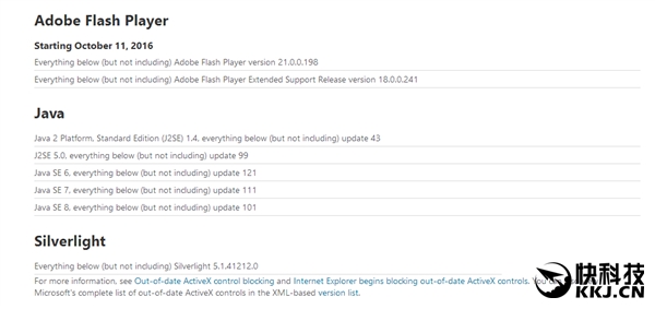 微软宣布Win7 IE11自动屏蔽低版本Flash:10月11日生效