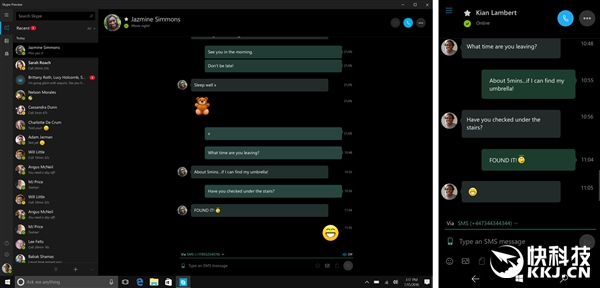 Windows 10新版Build 14931推送:Skype可直接收发短信