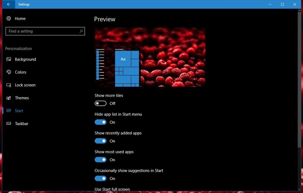 Windows 10 RS2最新截图曝光：开始菜单很Windows 7