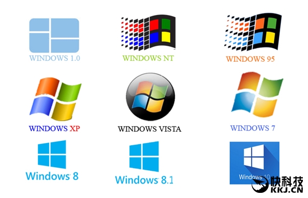 一动图看尽Windows徽标历史:Vista被黑哭!