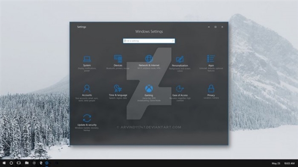Windows 10 RS3毛玻璃界面:白色任务栏抢眼