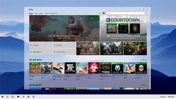 Windows 10 RS3毛玻璃界面:白色任务栏抢眼