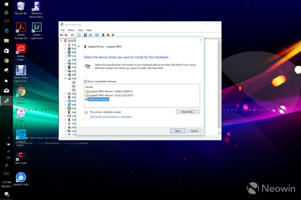 升级Windows 10创意者更新后罗技摄像头罢工:这样解决